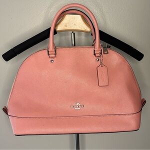 Coach Pink Dome Satchel with Top Handles